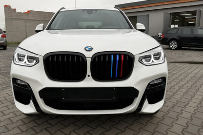 Kidney Grilles 1 Bar (2018-2021, M-Color) for BMW X3 G01 2018- - image 1