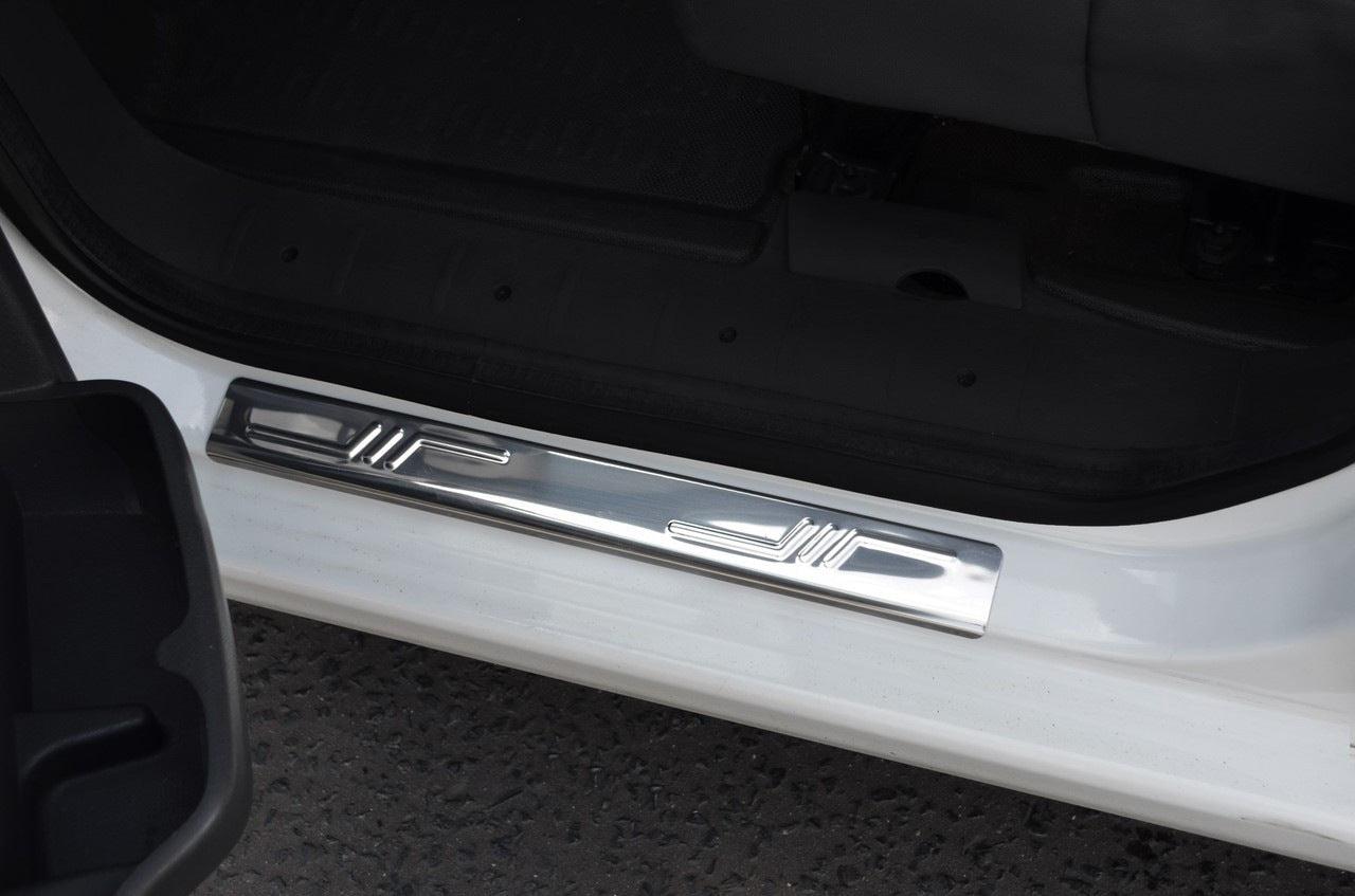 Door Sill Protectors OmsaLine (2 pcs, Stainless Steel) for Peugeot Bipper 2008-2017 - image 2