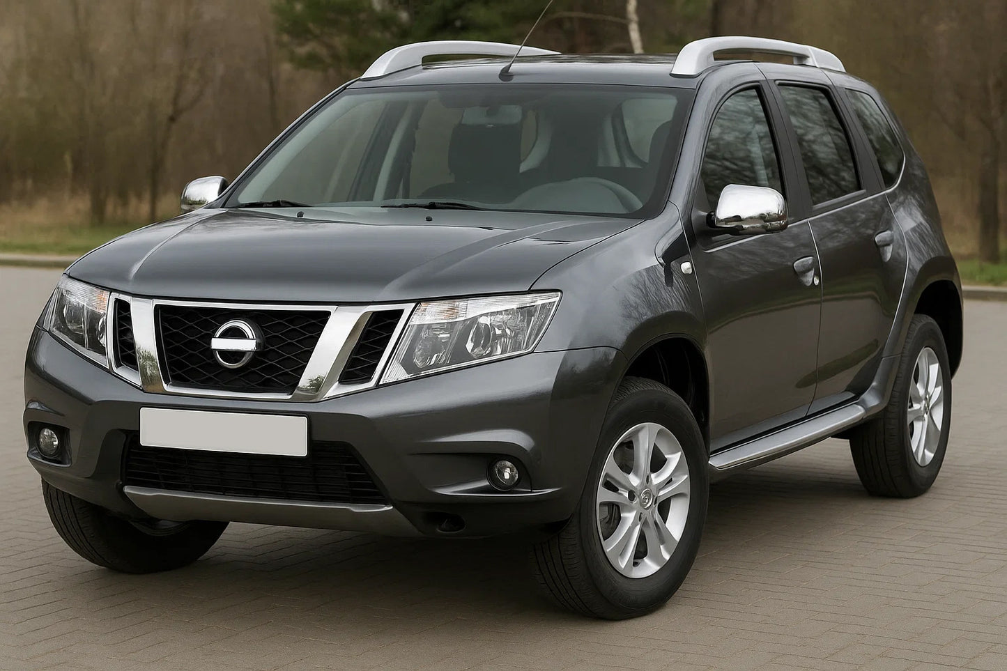 Mirror Covers V1 (2 pcs, ABS) for Nissan Terrano 2014- - image 1