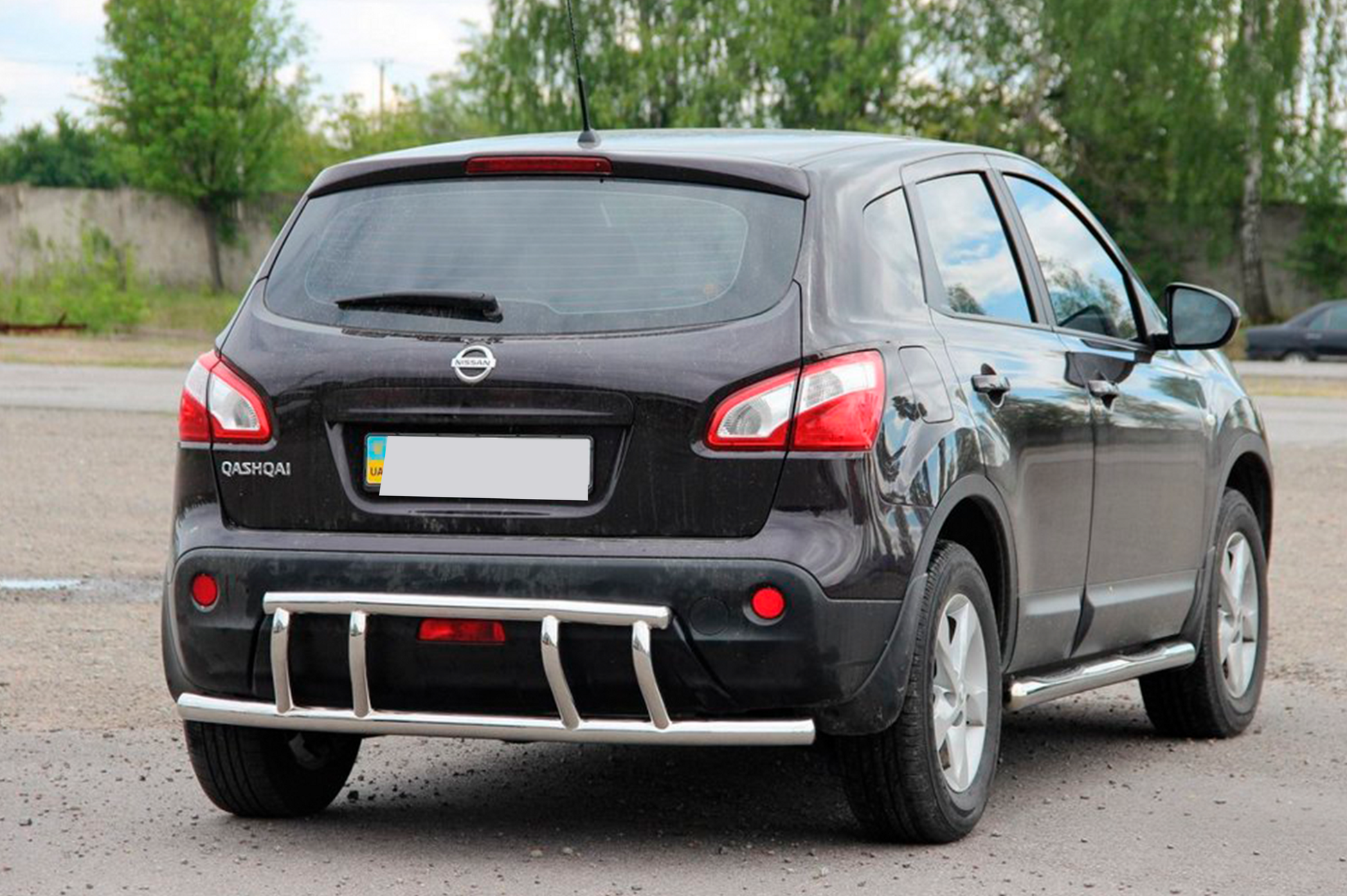 Rear Bar AK011 (Stainless Steel) for Nissan Qashqai 2007-2010 - image 2