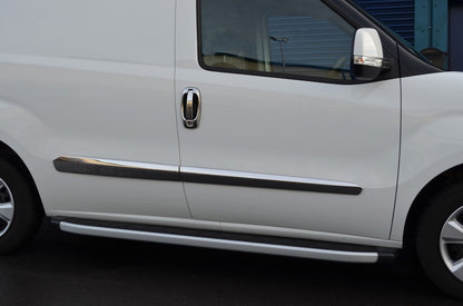 Chrome Door Handle Covers and Trims (8 pcs, Stainless Steel) for Fiat Doblo II 2010-2022 - image 2