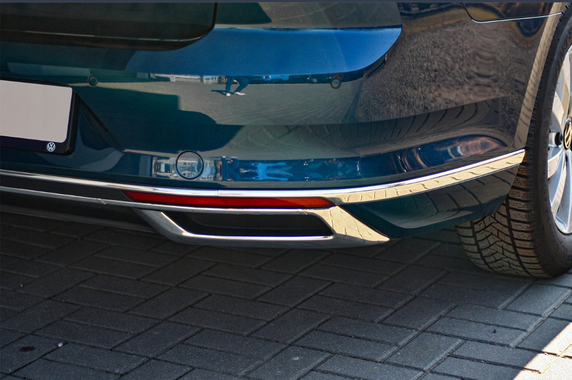 Exhaust tips OmsaLine SD/SW (2019+, 3 pcs, stainless steel) for Volkswagen Passat B8 2015-2023 - image 3