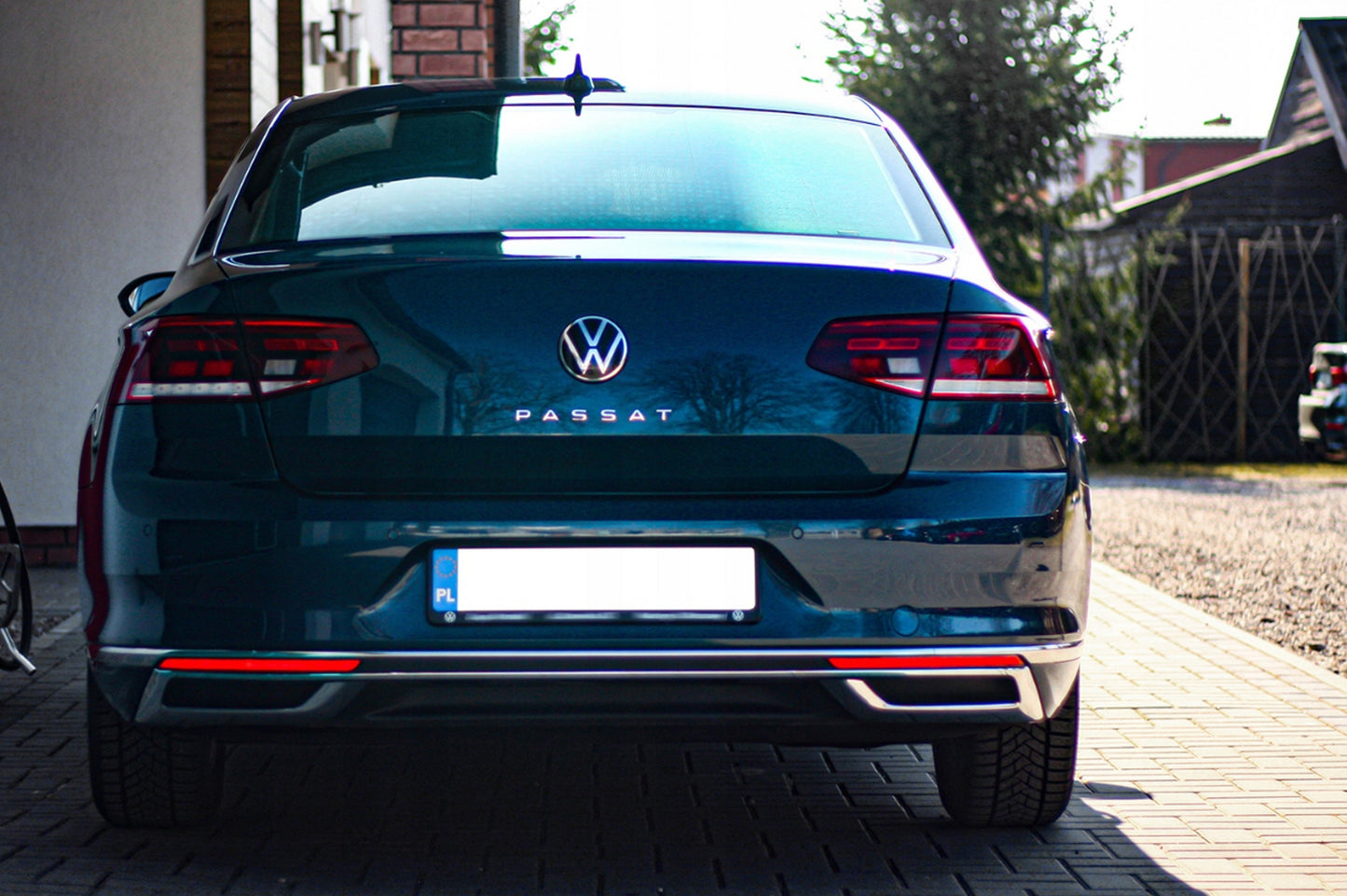 Exhaust tips OmsaLine SD/SW (2019+, 3 pcs, stainless steel) for Volkswagen Passat B8 2015-2023 - image 4