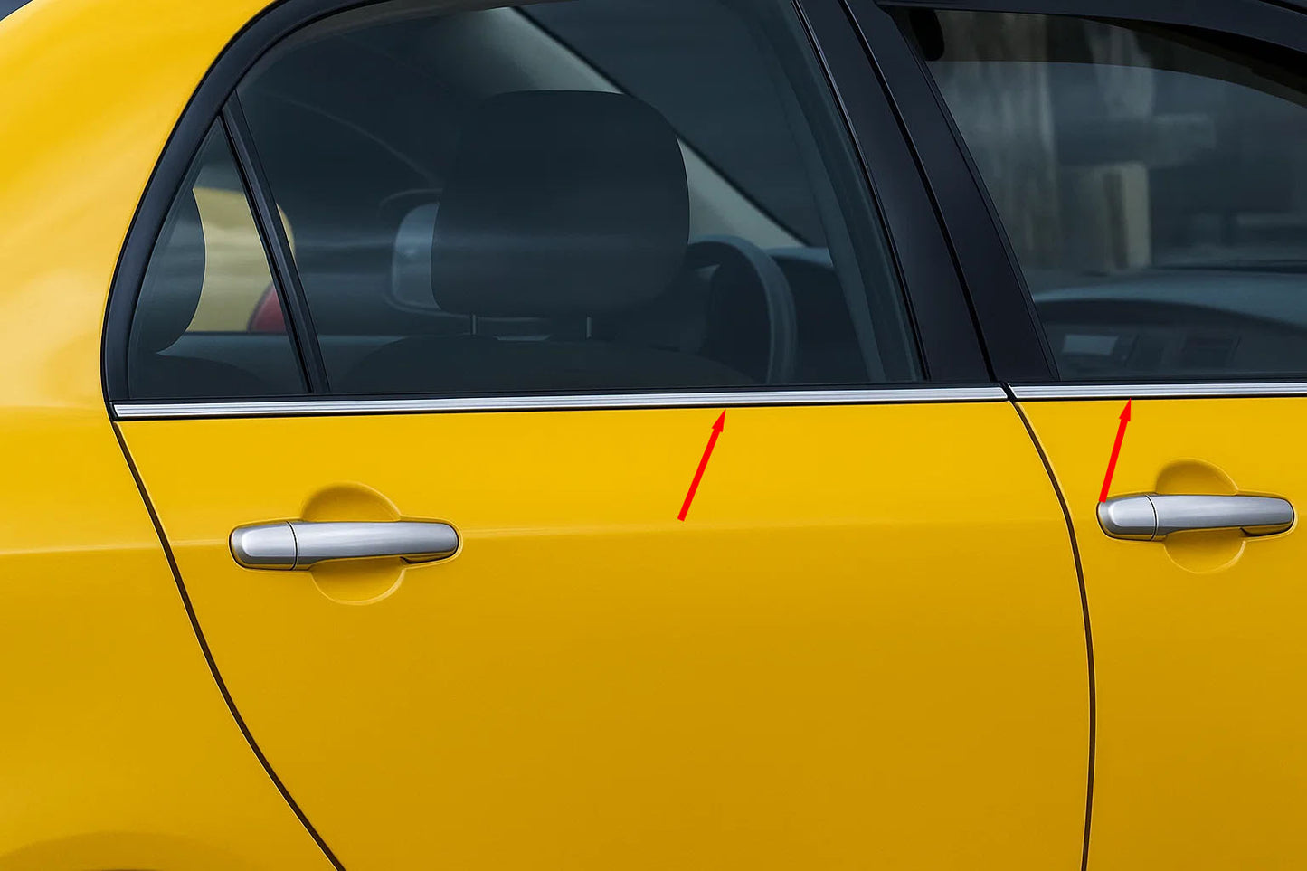 Exterior Window Trim Stainless Steel (4 pcs) for Toyota Corolla 2002-2007 - image 1