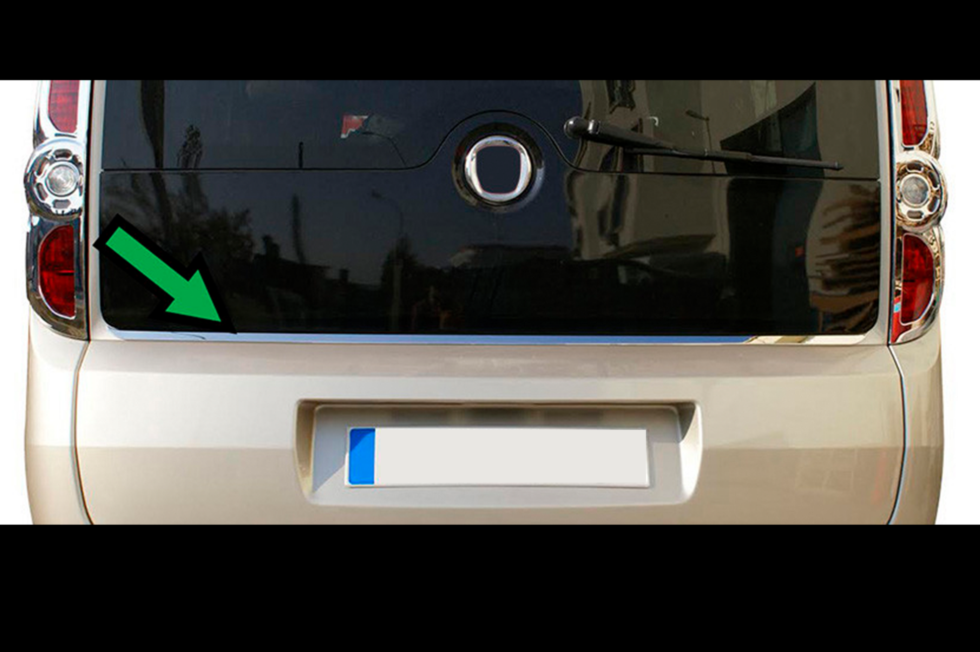 Stainless Steel Rear Window Trim for Opel Combo 2012-2018 - image 2