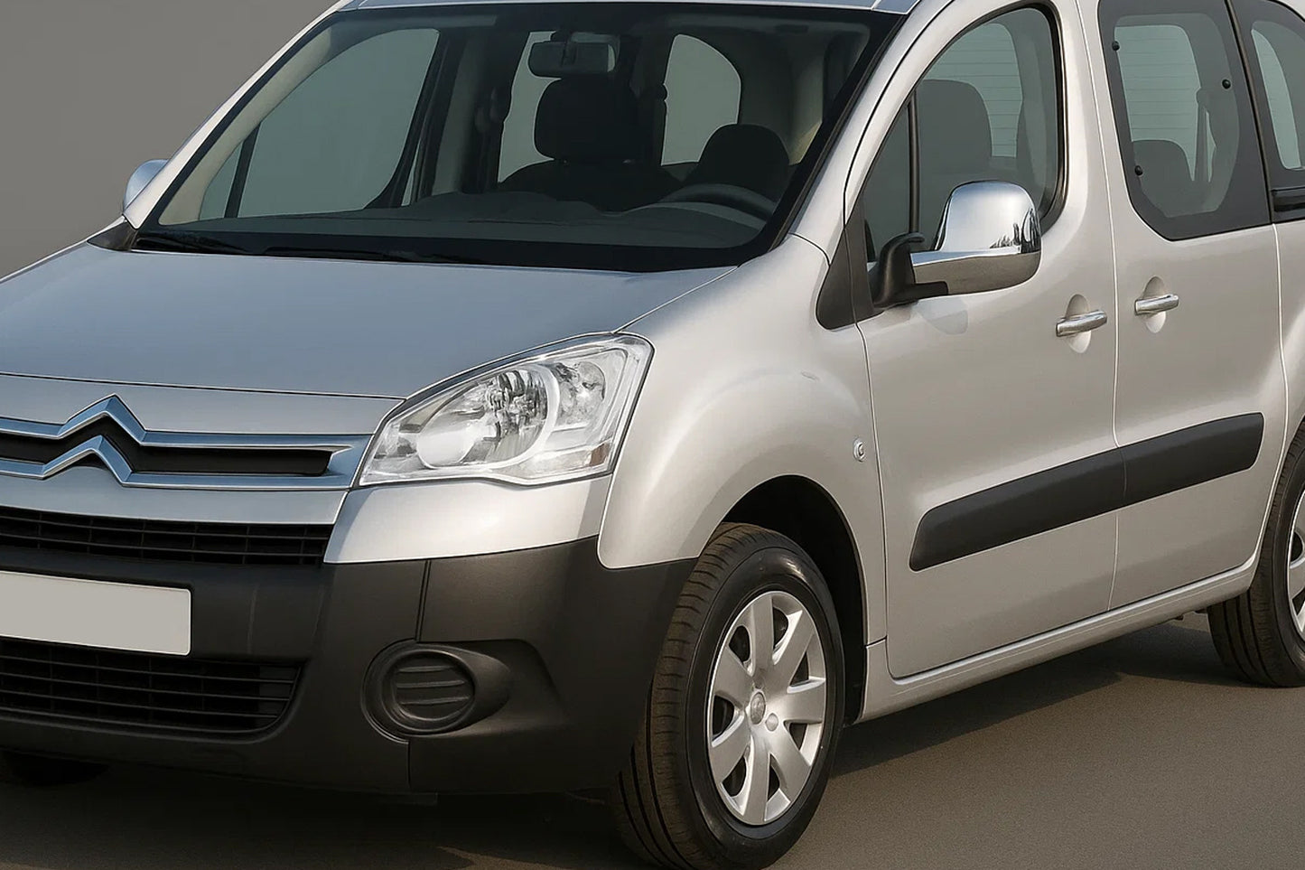 Mirror Covers 2008-2012 (2 pcs, Stainless Steel) for Citroen Berlingo 2008-2018 - image 1