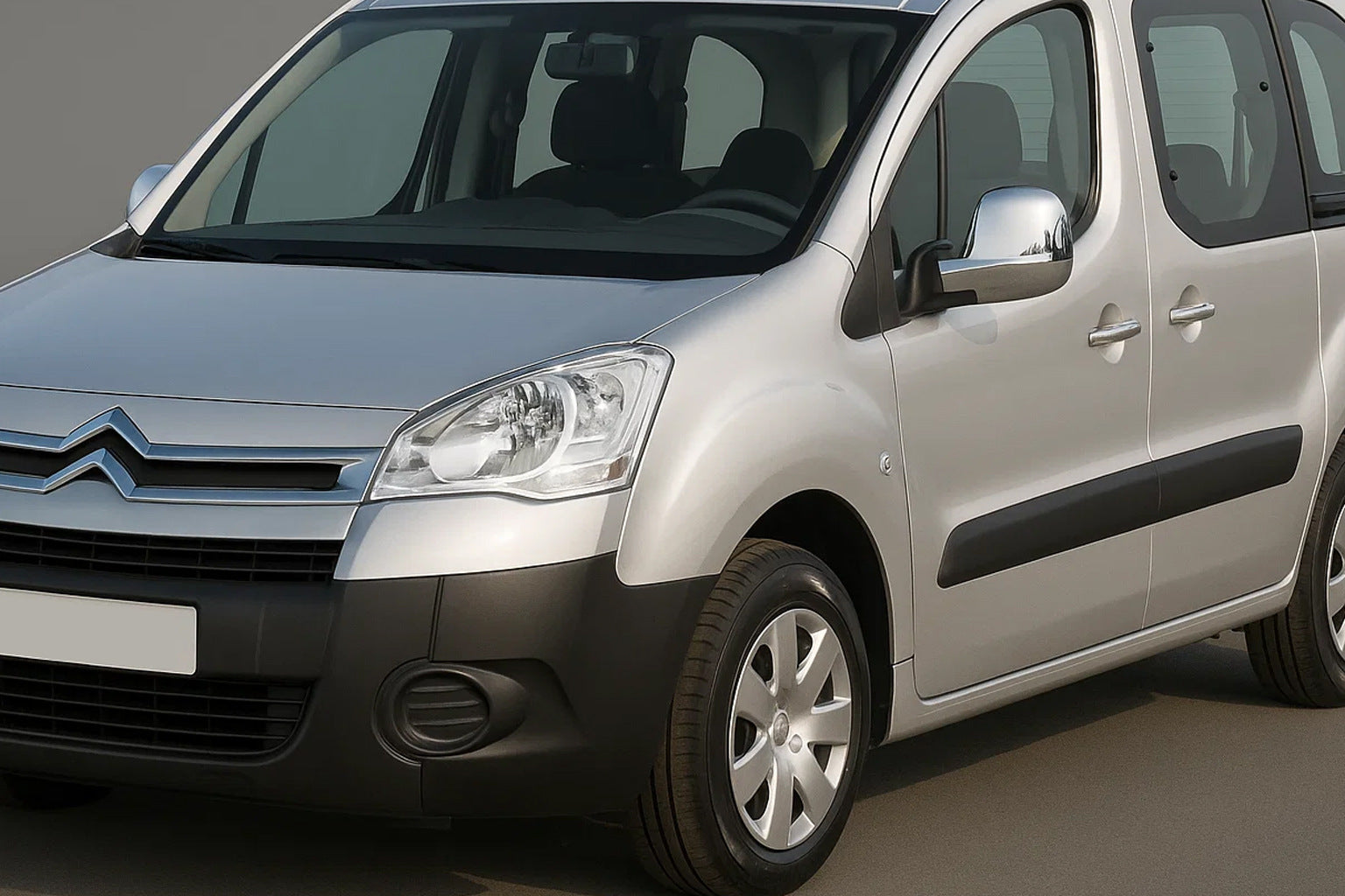 Mirror Covers 2008-2012 (2 pcs, Stainless Steel) for Citroen Berlingo 2008-2018 - image 1