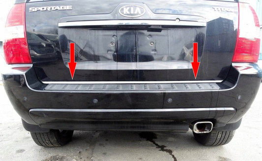 Trunk edge (stainless) for Kia Sportage 2004-2010 - Reelken Auto