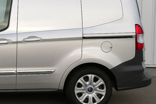 Stainless Steel Sliding Door Mouldings (2 pcs) for Ford Courier 2014-2023 - image 1