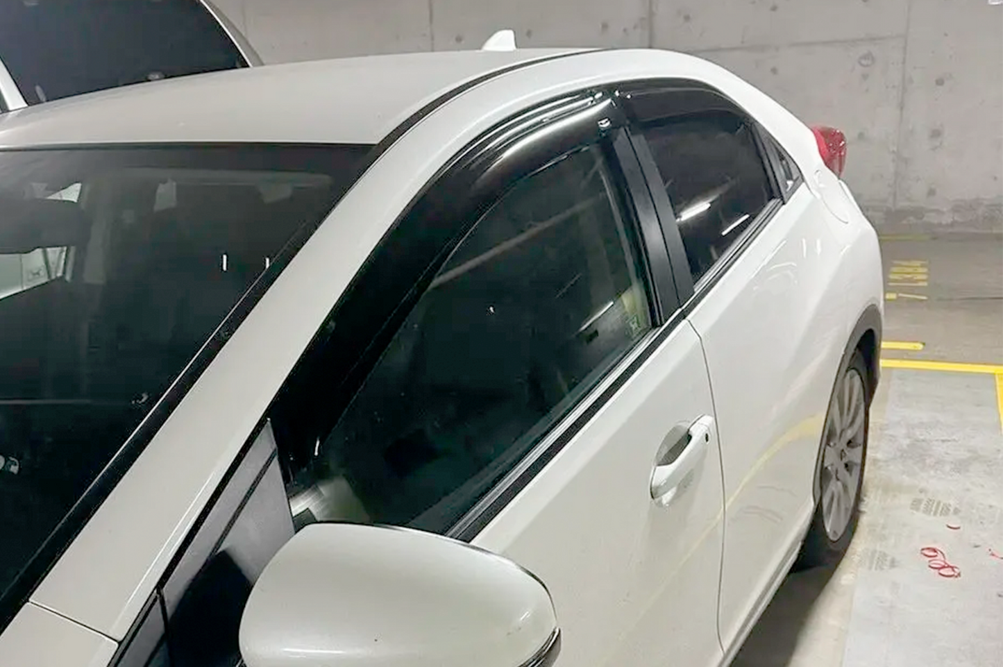 Window Deflectors HB 2012+ (4 pcs, HIC) for Honda Civic HB 2012-2020 - image 2