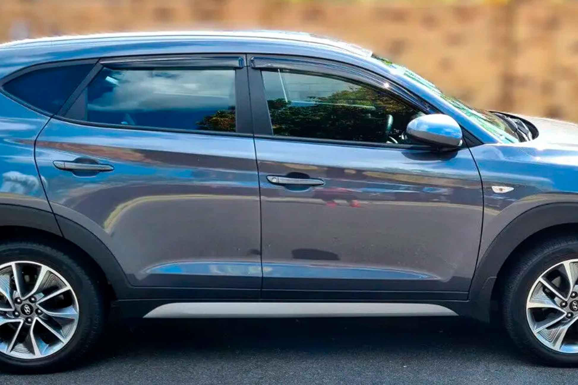 Window Deflectors (4 pcs, HIC) for Hyundai Tucson TL 2016-2021 - image 1