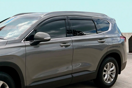 Window Deflectors (4 pcs, HIC) for Hyundai Santa Fe 4 2018-2023 - image 1