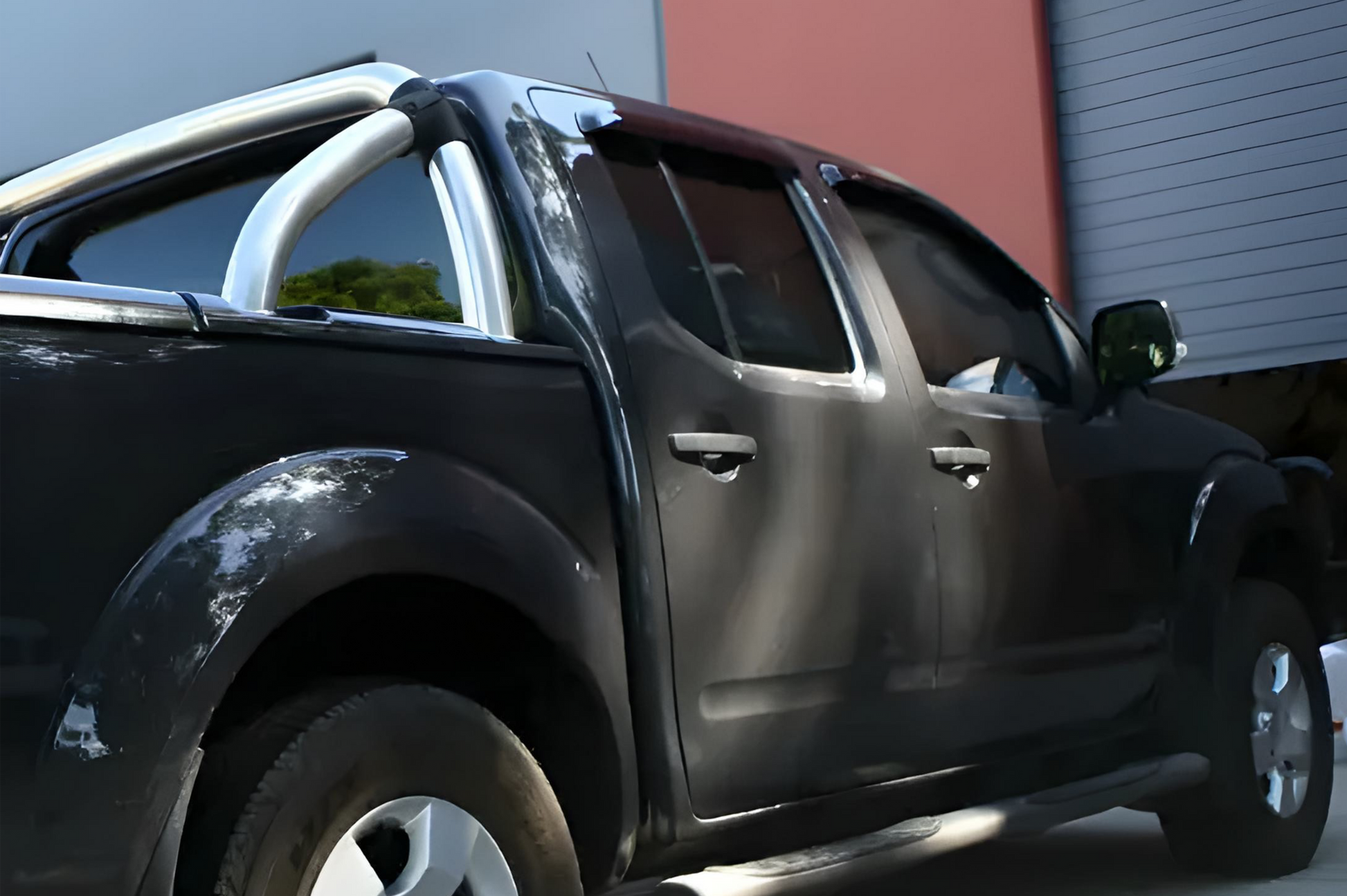 Window Deflectors (4 pcs, HIC) for Nissan Navara 2006-2015 - image 2