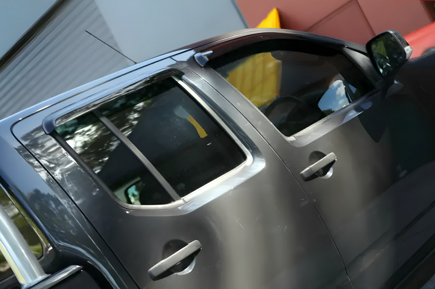 Window Deflectors (4 pcs, HIC) for Nissan Navara 2006-2015 - image 3