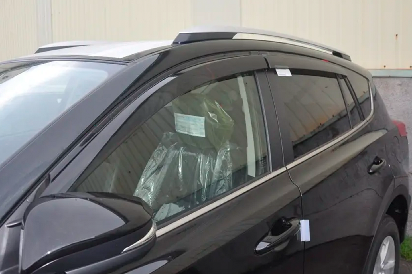 Wide Window Deflectors (4 pcs, HIC) for Toyota Rav 4 2013-2018 - image 1