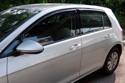 Window Deflectors HB (4 pcs, HIC) for Volkswagen Golf 7/E-Golf 2012-2020 - image 1