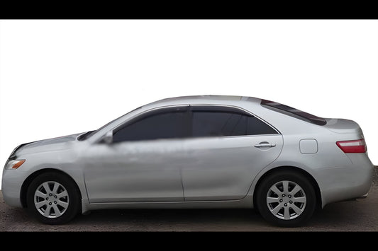 Window visors with chrome trim (EU, 4 pcs, HIC) for Toyota Camry 2006-2011 - image 1