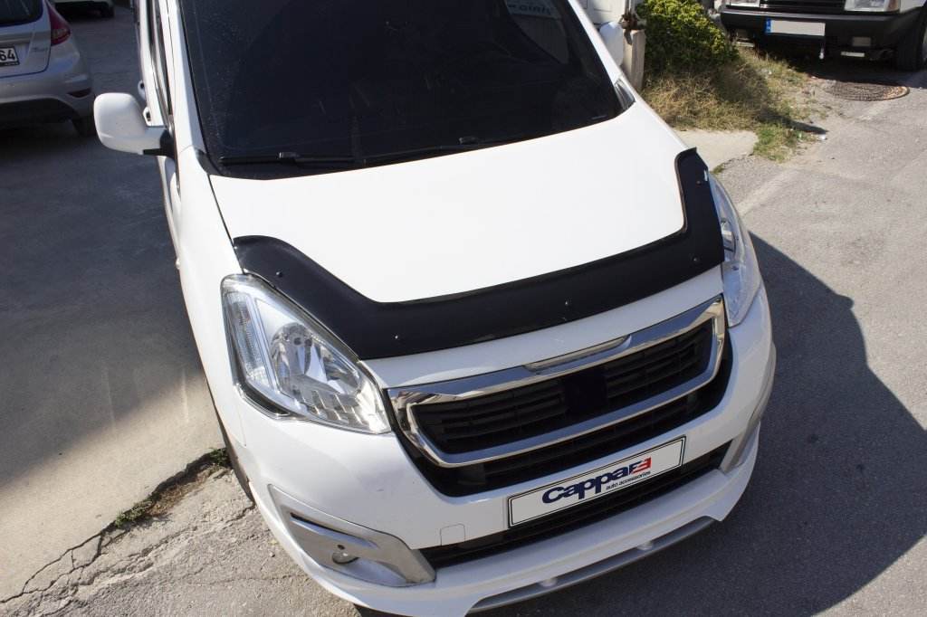 The hood deflector (EuroCap long) for Citroen Berlingo 2008-2018 - Reelken Auto
