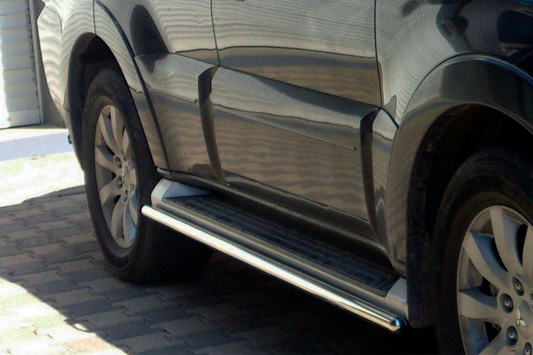 Side Pipes (2 pcs, Stainless Steel) for Mitsubishi Pajero Wagon IV 2006-2021 - image 1