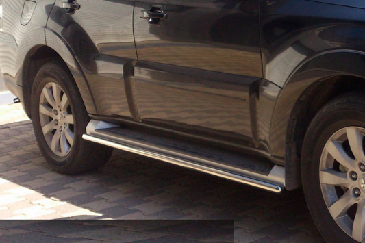 Side Pipes (2 pcs, Stainless Steel) for Mitsubishi Pajero Wagon IV 2006-2021 - image 2