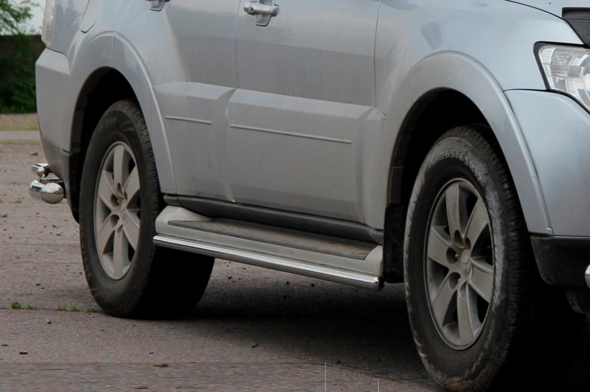 Side Pipes (2 pcs, Stainless Steel) for Mitsubishi Pajero Wagon IV 2006-2021 - image 4