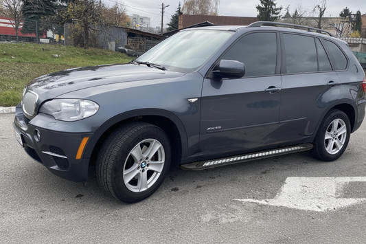 Side Steps New Vision Black (2 pcs, Aluminum) for BMW X5 E-70 2007-2013 - image 1