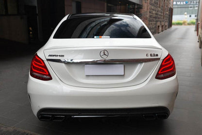 Body kit with full rear bumper (AMG C63-designs 2014-2018) for Mercedes C-class W205 2014-2021 - Reelken Auto