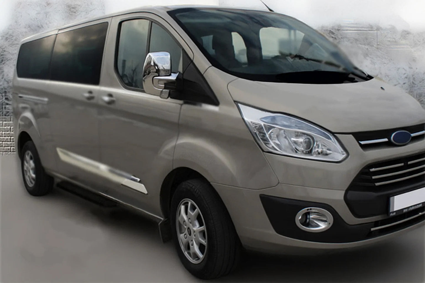 Mirror Covers (2 pcs, plastic) for Ford Custom 2013-2022 - image 3