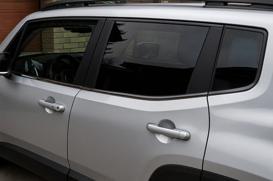 Window Trim Black Chrome (6 pcs, Stainless Steel) for Jeep Renegade 2014- - image 1