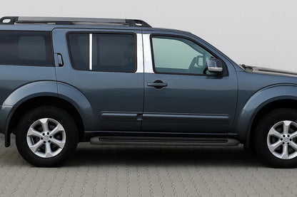 Stainless Steel Door Pillar Trim (6 pcs) for Nissan Pathfinder R51 2005-2014 - image 1