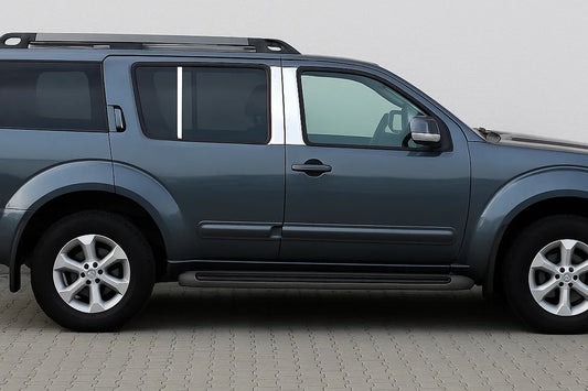 Stainless Steel Door Pillar Trim (6 pcs) for Nissan Pathfinder R51 2005-2014 - image 1