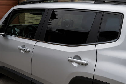 Window Trim Black Chrome (6 pcs, Stainless Steel) for Jeep Renegade 2014- - image 1