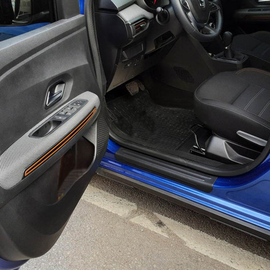 Door sills EuroCap (4 pcs, ABS) for Dacia Sandero 2021↗ - Reelken Auto