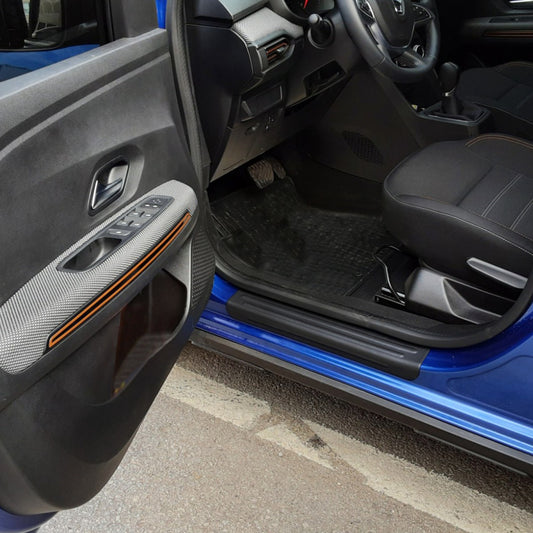 Door Sill Covers EuroCap (4 pcs, ABS) for Dacia Sandero 2021- - image 1