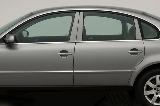 Stainless Steel Door Pillar Trim (6 pcs) for Volkswagen Passat B5 1997-2005 - image 1