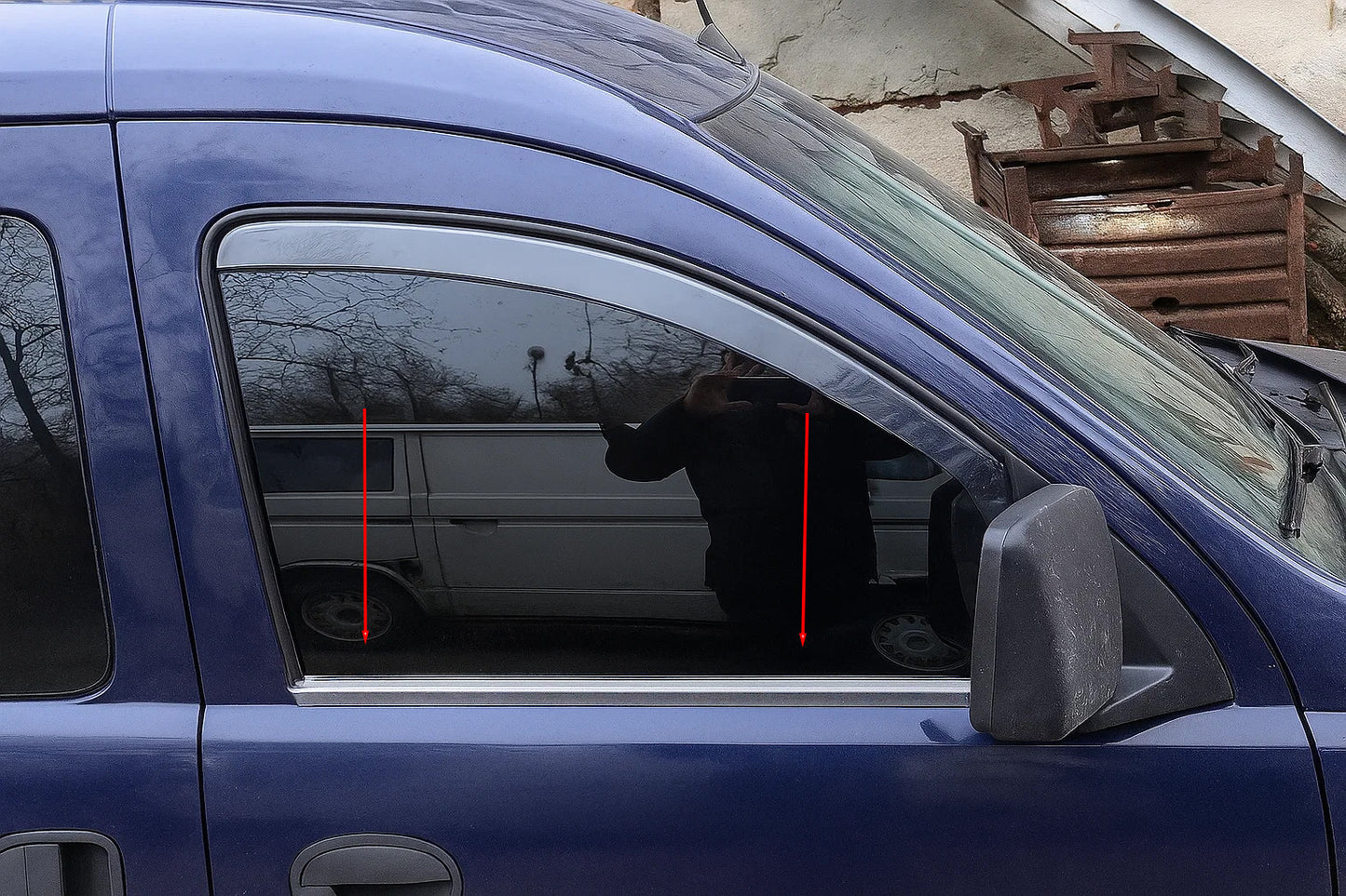 Stainless Steel Window Trim (2 pcs) for Opel Combo 2002-2012 - image 1