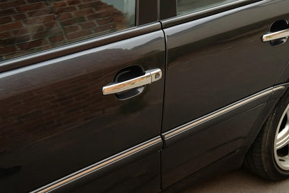 Chrome Door Handle Covers (4 pcs, Stainless Steel) for Mercedes C-class W202 1993-2001 - image 1