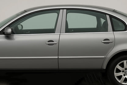 Stainless Steel Door Pillar Trim (6 pcs) for Volkswagen Passat B5 1997-2005 - image 1