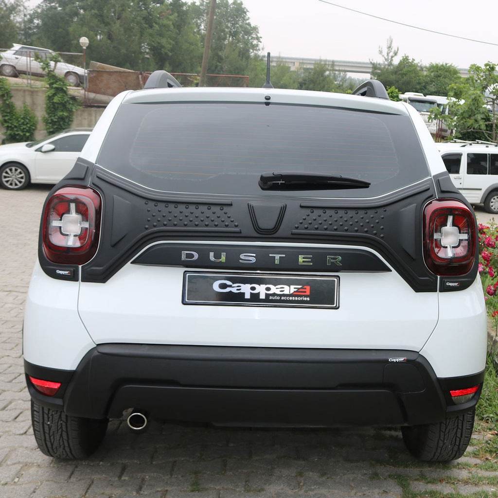 Plastic overlay on the trunk lid (3 parts) for Dacia Duster 2018-2024 - Reelken Auto