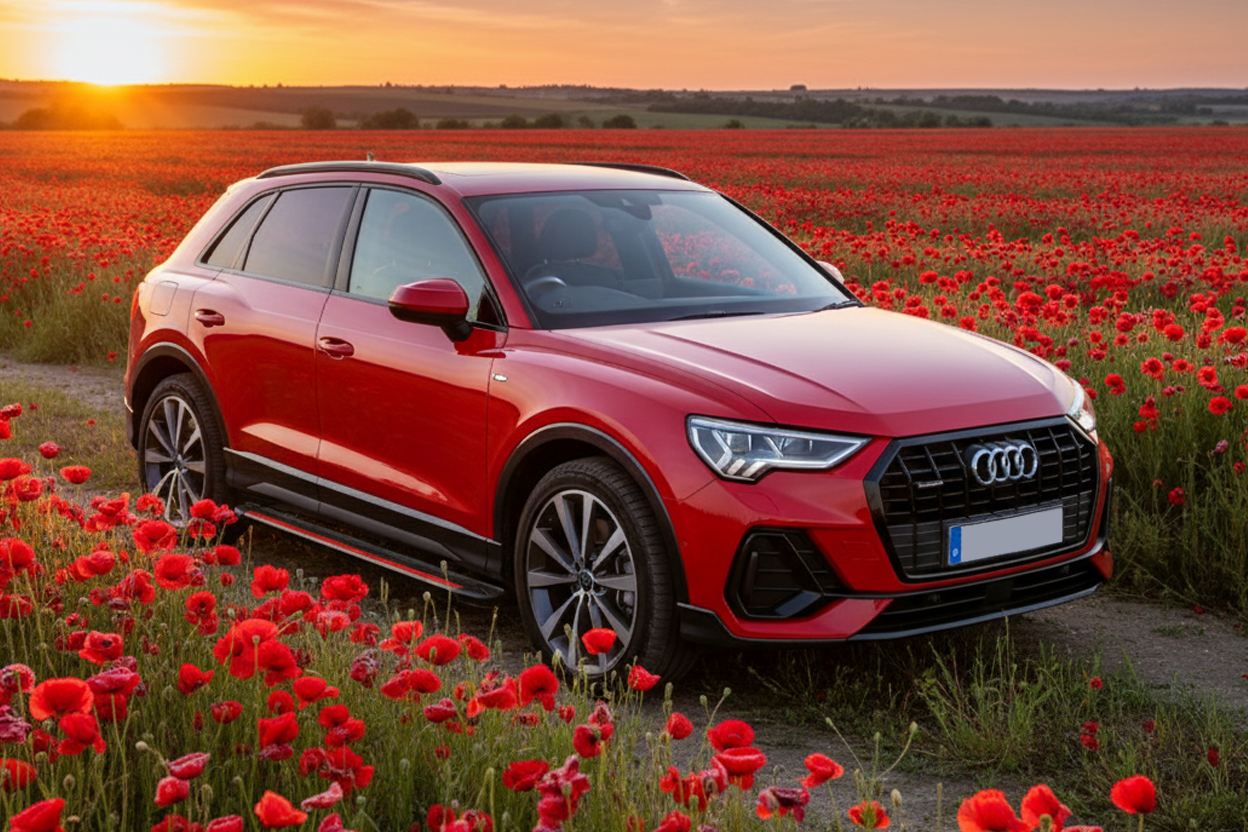 Side Steps Maya Red (2 pcs, Aluminum) for Audi Q3 2019- - image 1