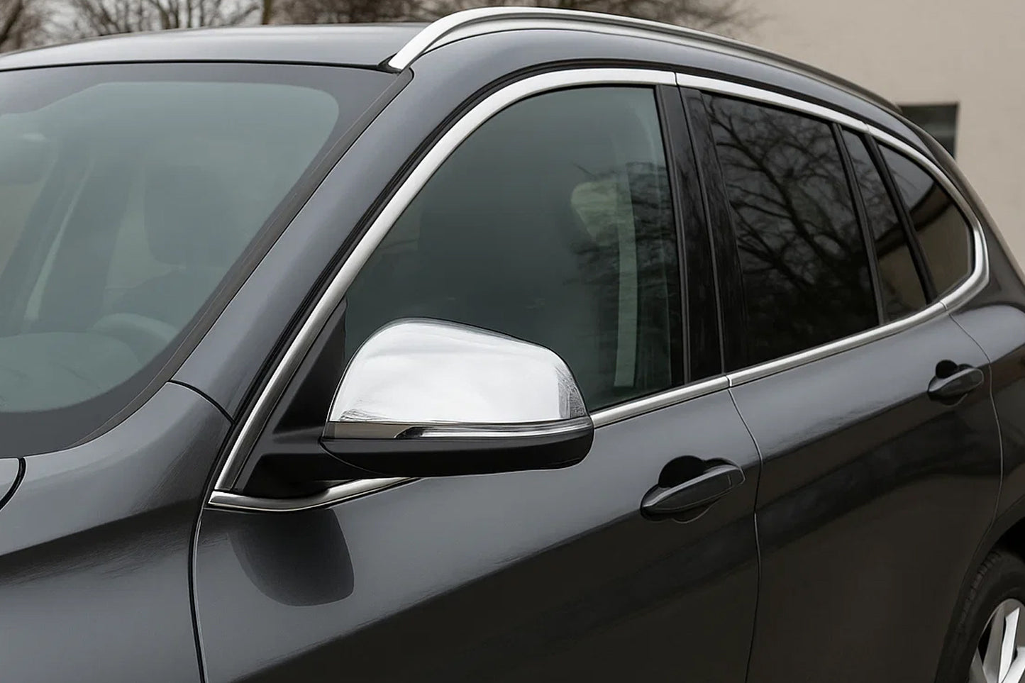 Mirror Covers (2 pcs, Stainless Steel) Carmos for BMW X1 F-48 2015-2022 - image 1