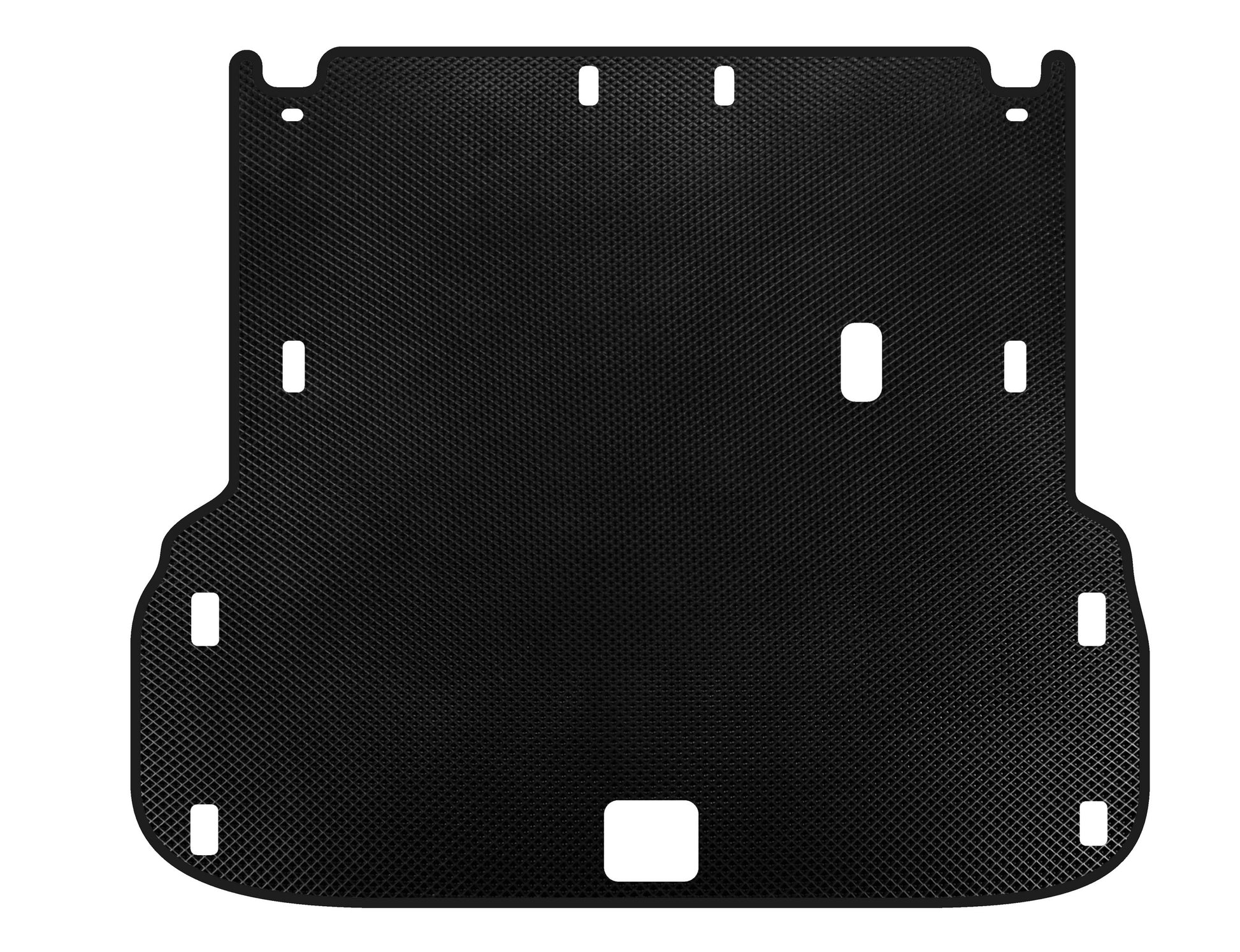EVA Trunk Mat (up to 2nd Row, Black) for Infiniti QX60 2016-2021 - image 1