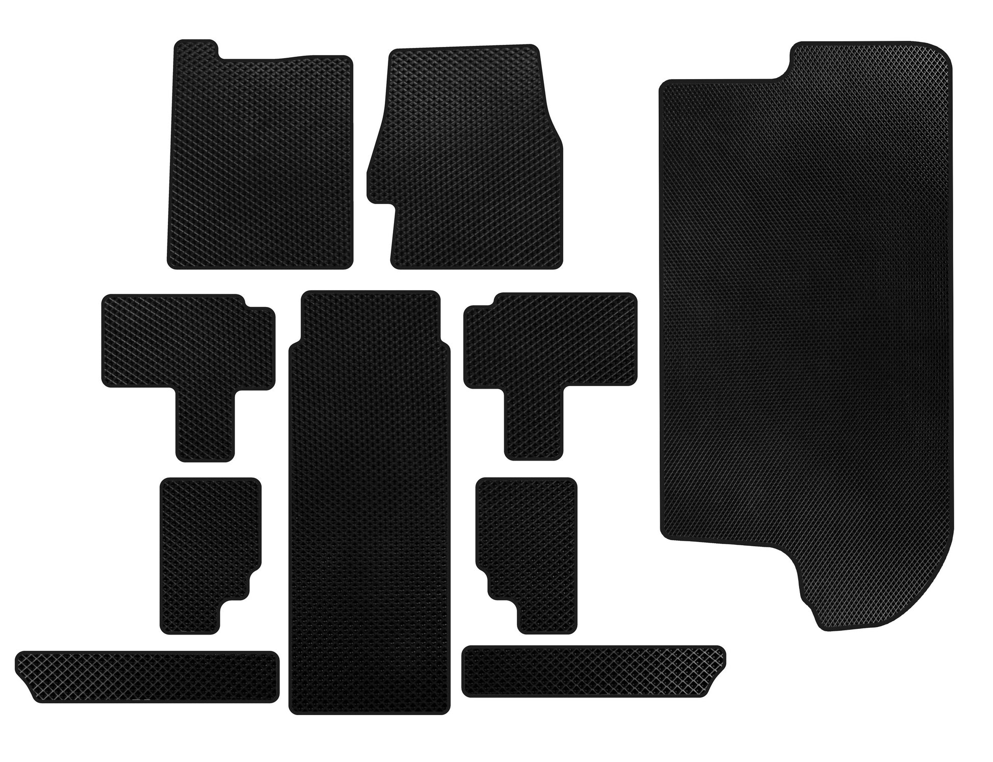 EVA Floor Mats (full interior, Black) for Kia Carnival 2002-2013 - image 1