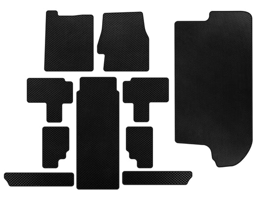 EVA Floor Mats (full interior, Black) for Kia Carnival 2002-2013 - image 1