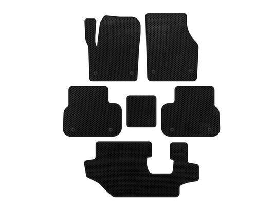 EVA Floor Mats (2014-2019, 3 Rows, Black) for Land Rover Discovery Sport 2014- - image 1