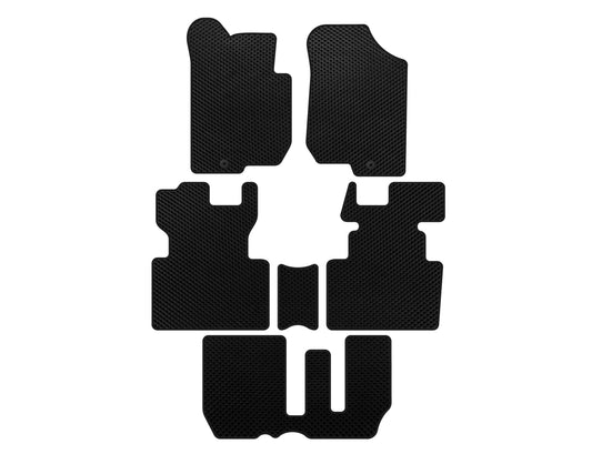 EVA Floor Mats (2006-2012, 3 Rows, 7-Seater, Black) for Kia Carens 1999-2012 - image 1