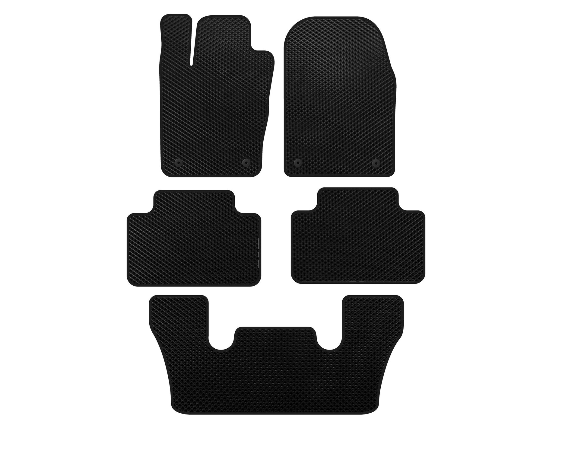 EVA Floor Mats (3 Rows, Black) for Dodge Durango 2010- - image 1