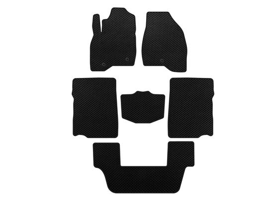 EVA Floor Mats (2017-2019, 3rd Row, 7-Seater, Black) for Ford Explorer 2011-2019 - image 1
