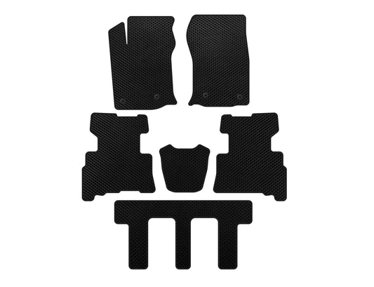 EVA Floor Mats (3 Rows, 2014-2024, 7-Seater, Black) for Toyota 4Runner 2009-2024 - image 1