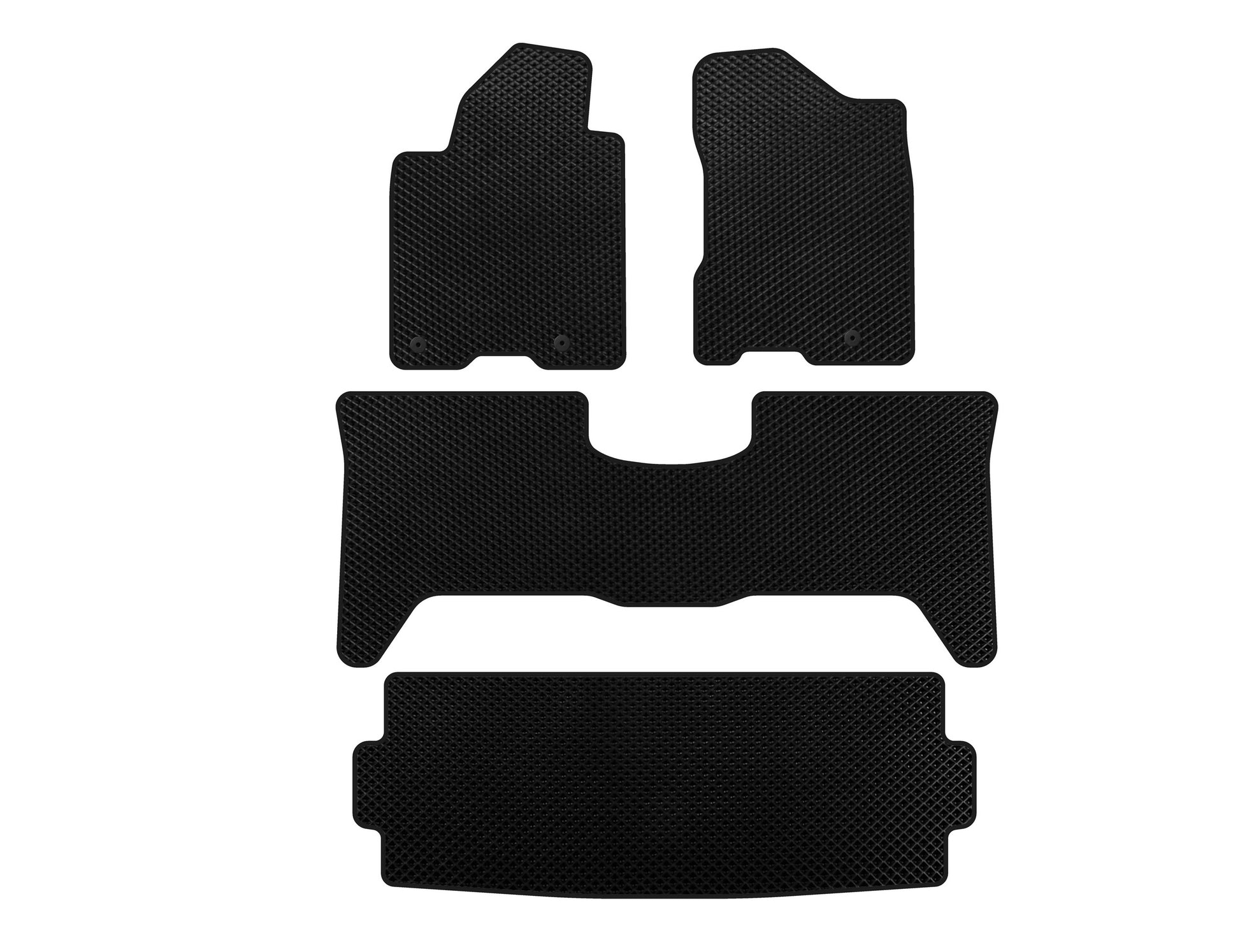 EVA Floor Mats (3 Rows, 2003-2008 Black) for Nissan Armada 2003-2015 - image 1